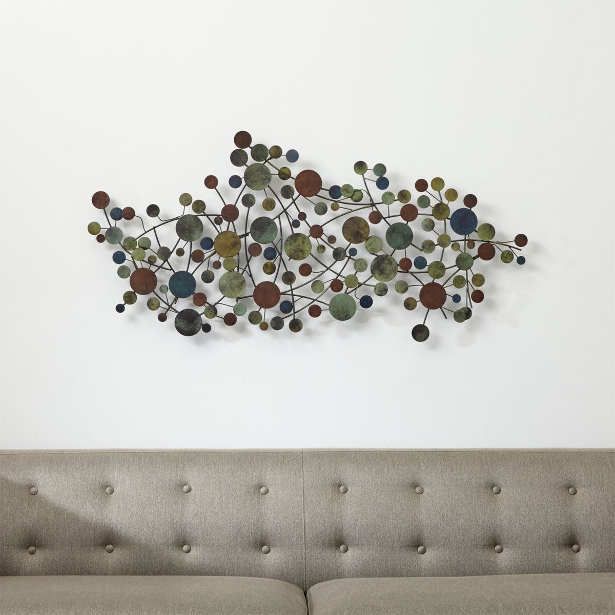 CRATE & BARREL - Escultura para Pared de Metal Cosgrove