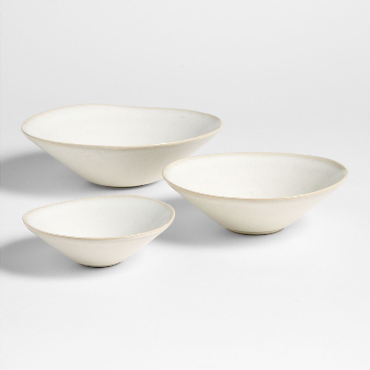 CRATE & BARREL - Set de 3 Bowl Basel de Gres