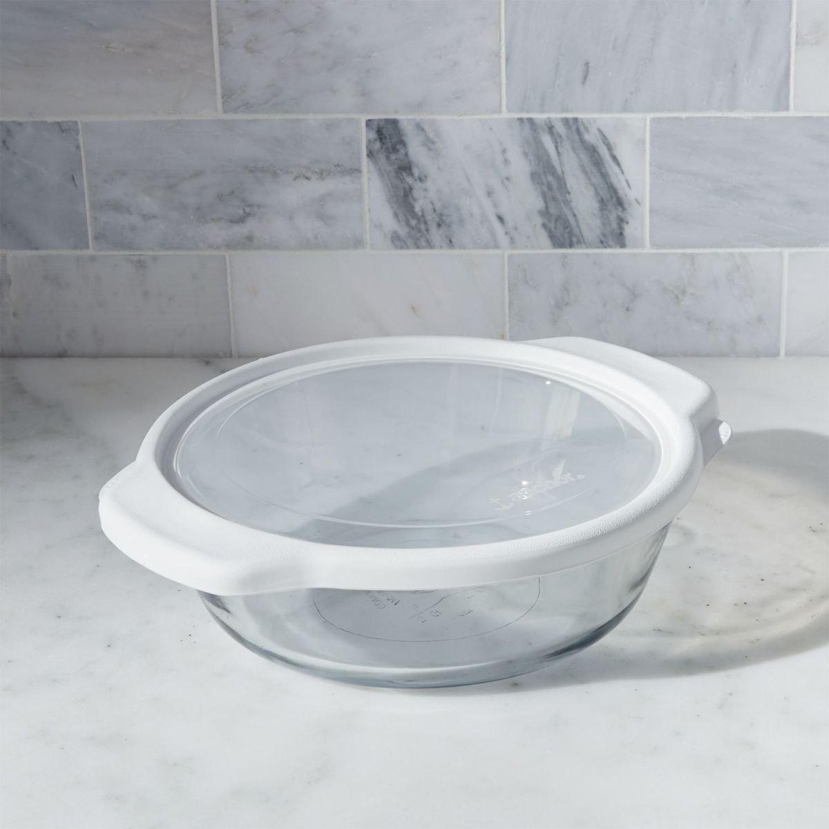 ANCHOR HOCKING - Fuente para Hornear y Almacenar de Vidrio Redonda