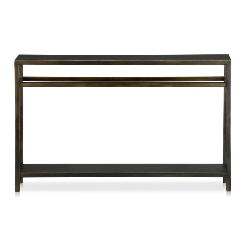 CRATE & BARREL - Consola Echelon Bronze de Hierro