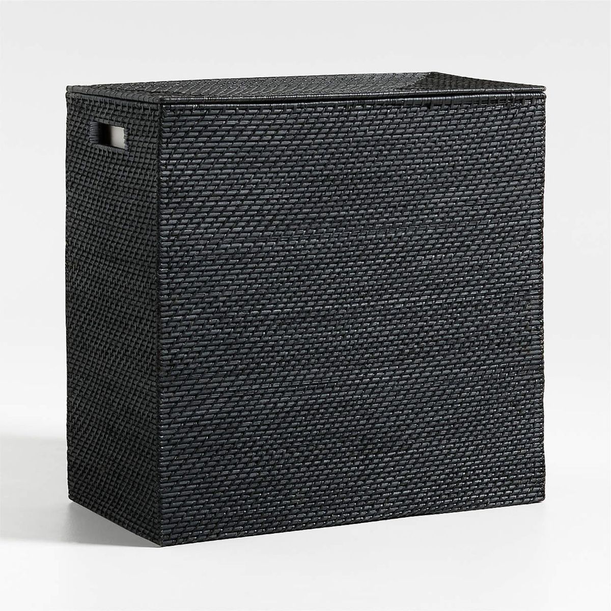 CRATE & BARREL - Cesto para Ropa Sedona Black