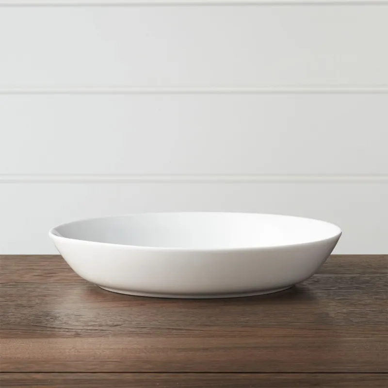 CRATE & BARREL - Bowl Bajo Hue Blanco