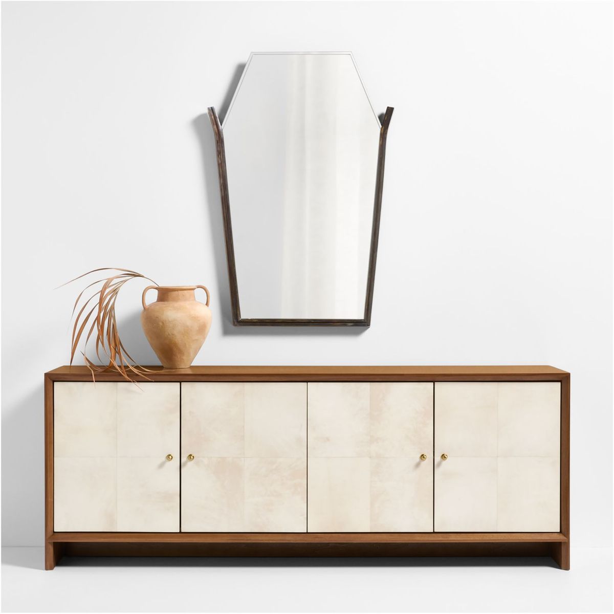 CRATE & BARREL - Espejo de Pared Peutre Antique 78x113cm