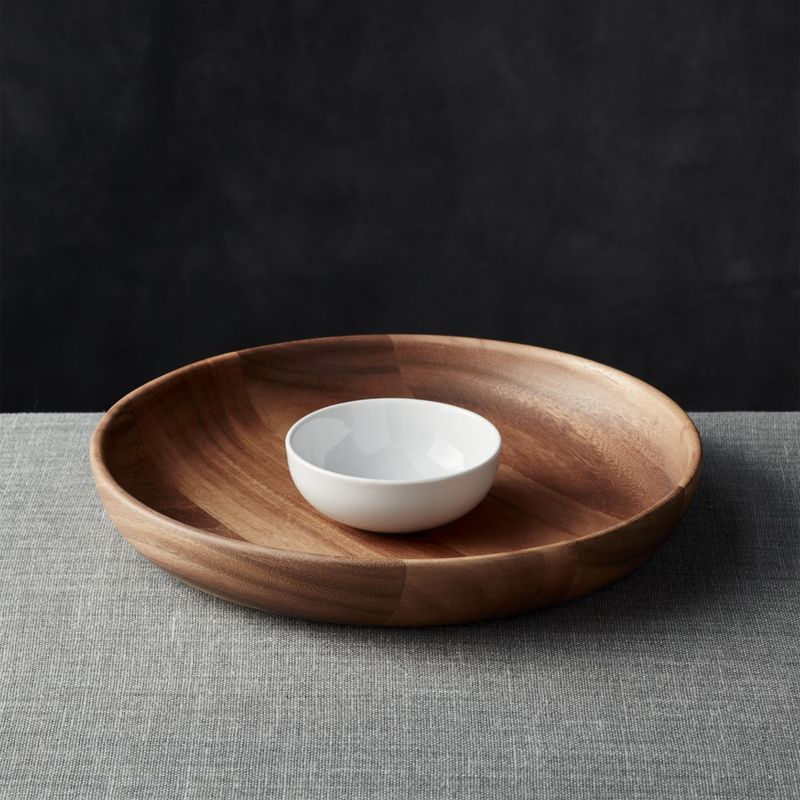 CRATE & BARREL - Plato para Chips y Salsa Tondo