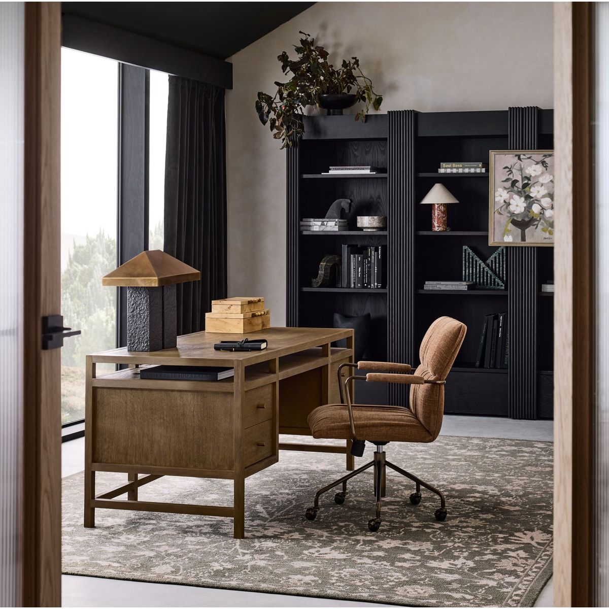 CRATE & BARREL - Silla de Oficina Draper