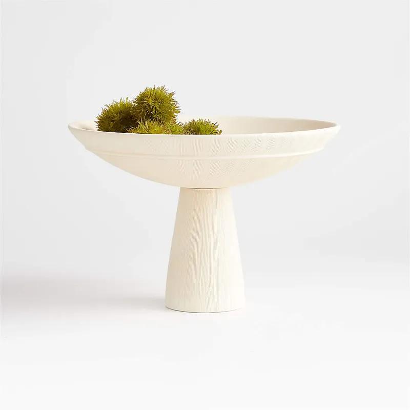 CRATE & BARREL - Bowl De Centro De Mesa Alto Plat Délicat Por Athena Calderone