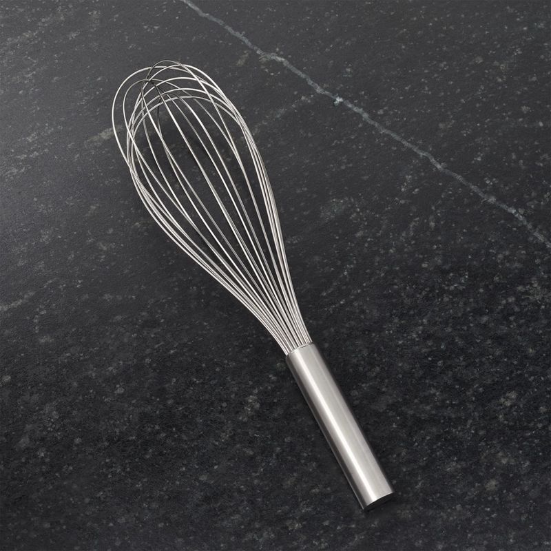 CRATE & BARREL - Batidor Globo de Mano de Acero Inoxidable