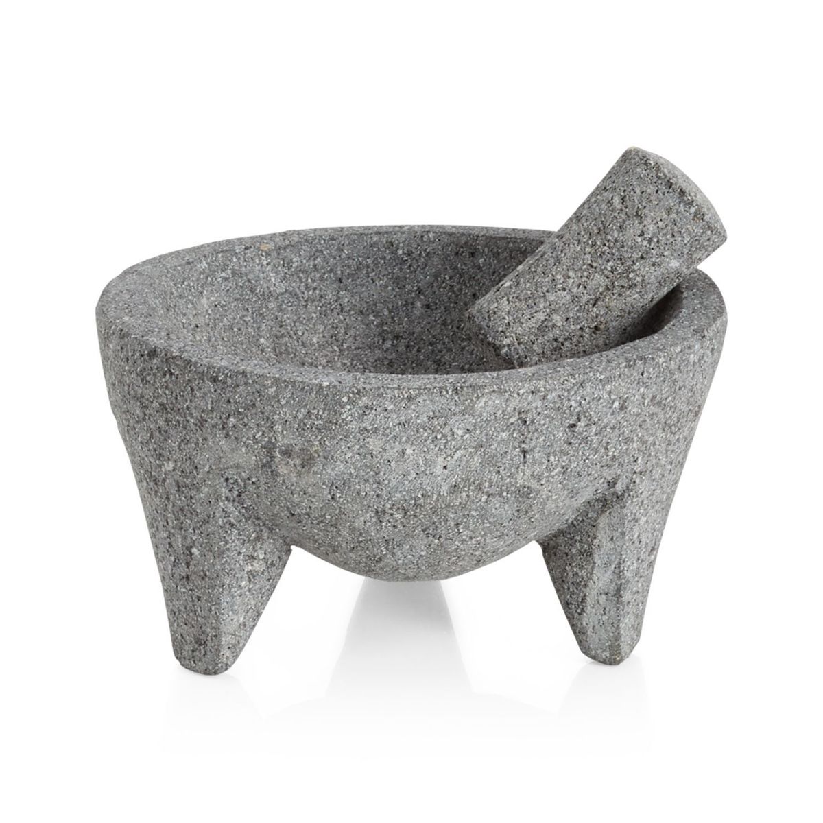 CRATE & BARREL - Molcajete Triturador de Piedra 20c m