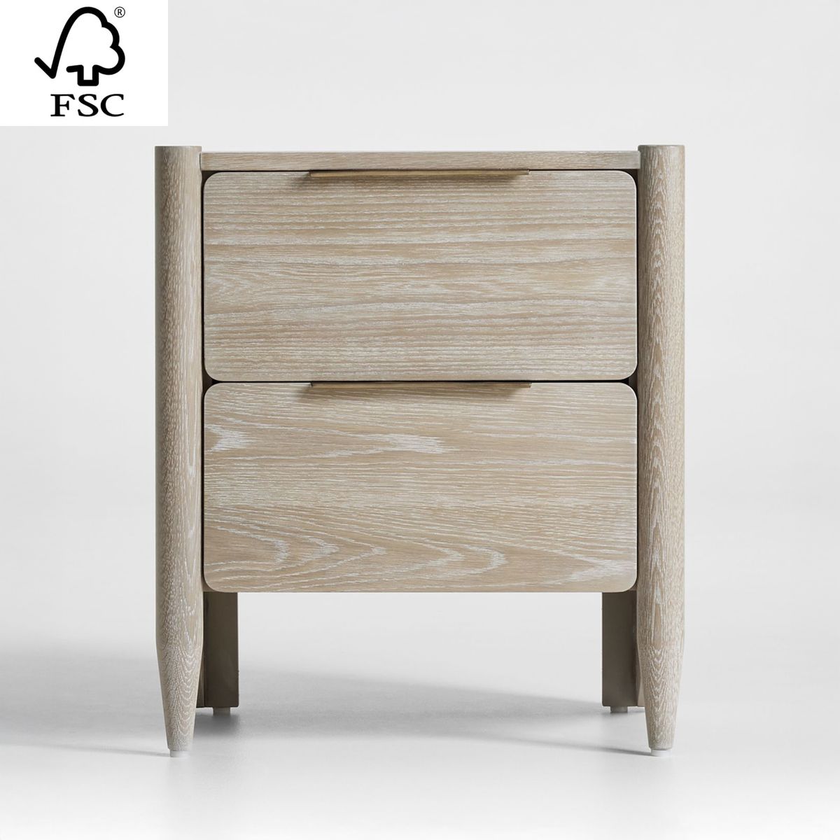 CRATE & BARREL - Mesa de Noche Casa 2 Cajones