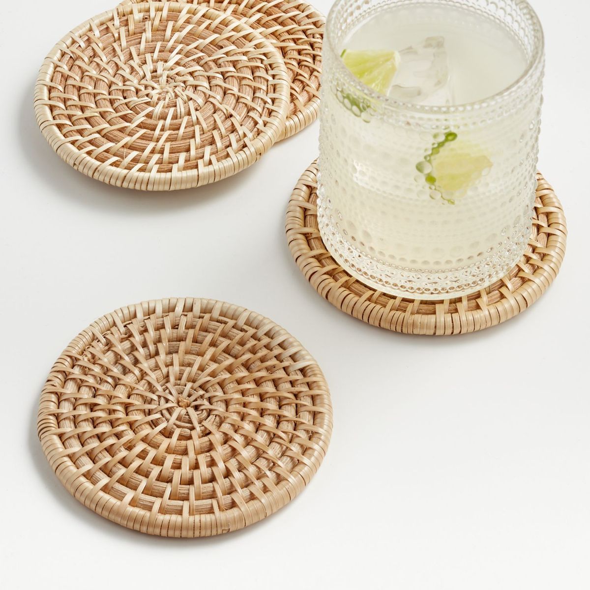 CRATE & BARREL - Posavasos Artesia Natural S/4