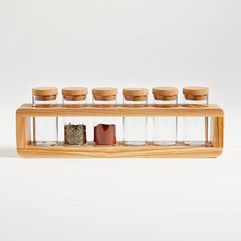 CRATE & BARREL - Estante Porta Especias Maia de Madera