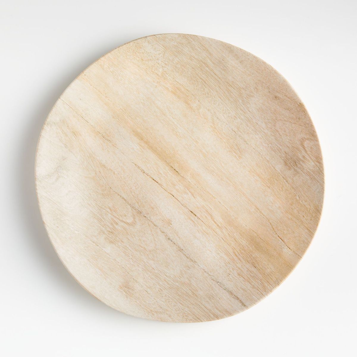 CRATE & BARREL - Plato De Fondo De Melamine Faux Bois