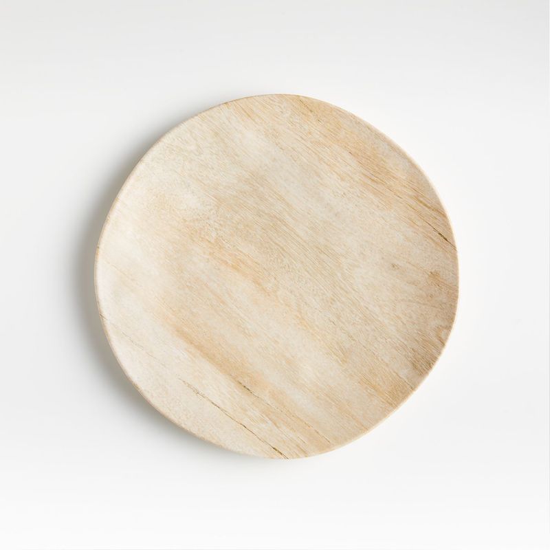 CRATE & BARREL - Plato De Ensalada De Melamine Faux Bois