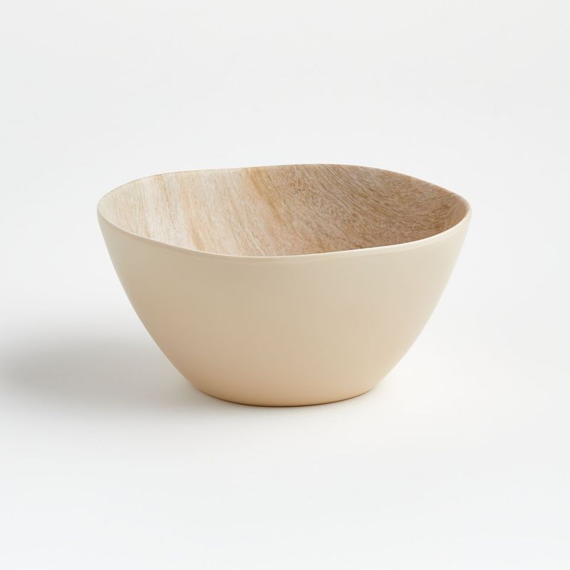 CRATE & BARREL - Bowl De Melamine Faux Bois