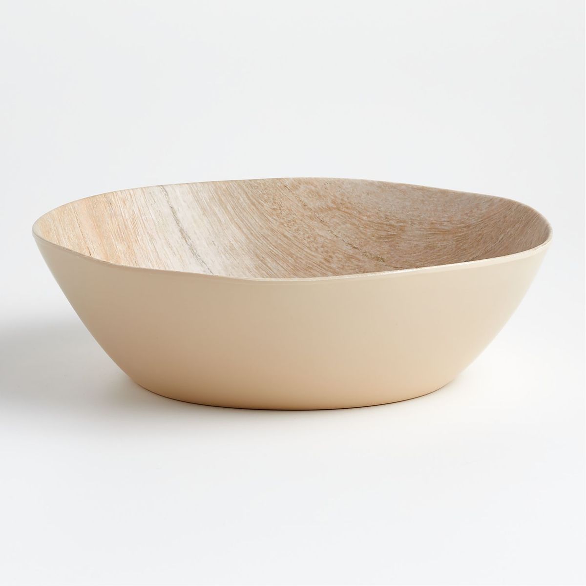 CRATE & BARREL - Bowl De Servir De Melamine Fuax Bois