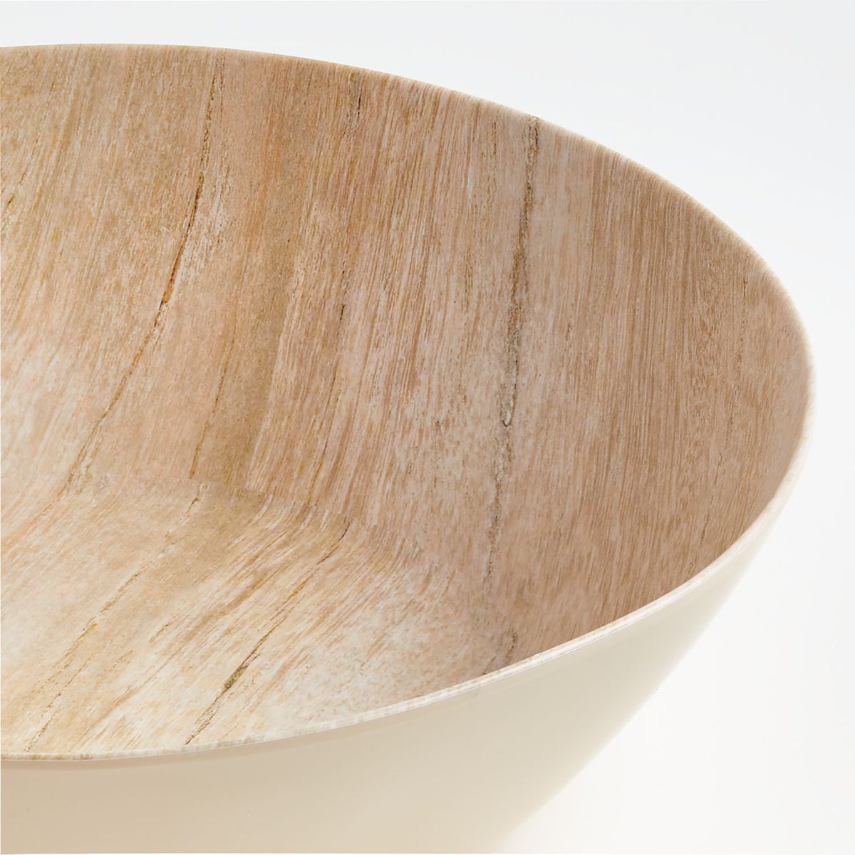 CRATE & BARREL - Bowl De Servir De Melamine Fuax Bois