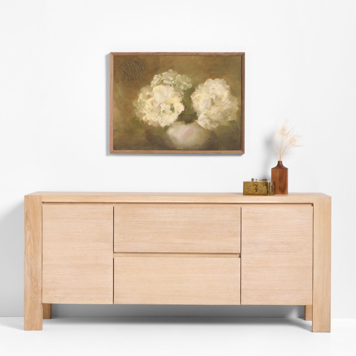 CRATE & BARREL - Cuadro "Hydrangeas" 81x61cm