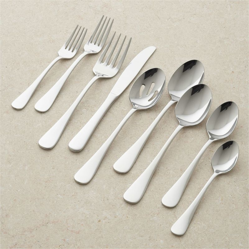 CRATE & BARREL - Juego de Cubiertos de 52pzs Cirrus