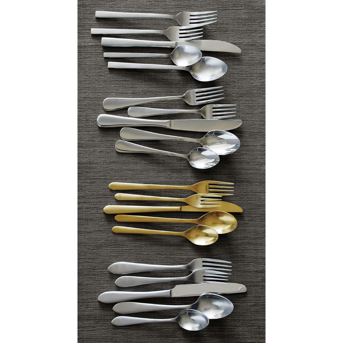 CRATE & BARREL - Juego de Cubiertos de 52pzs Cirrus