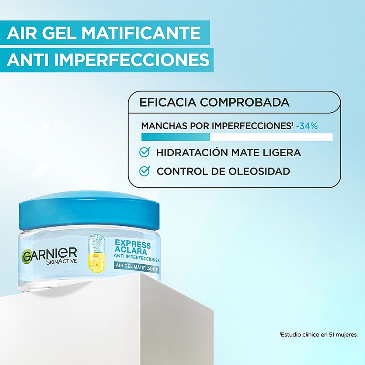 GARNIER - Crema Gel  Anti Imperfecciones