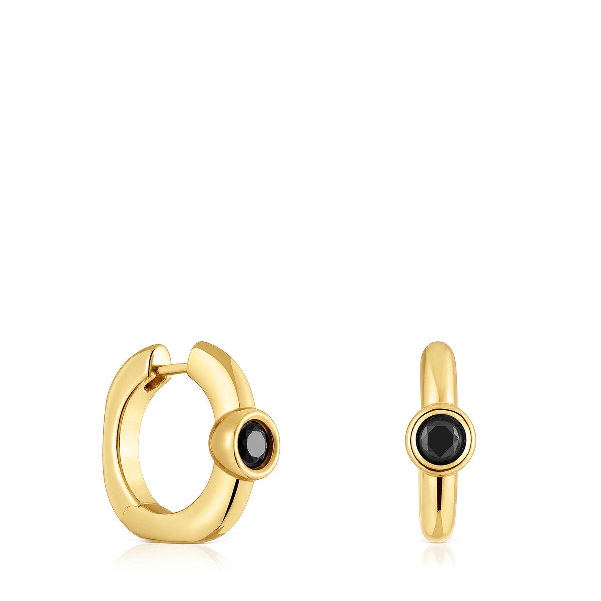 TOUS - Aretes Plata Baño Espinela 12mm