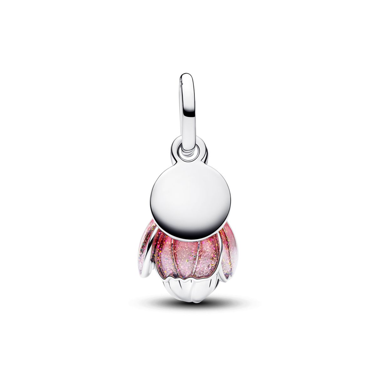 PANDORA - Charm Colgante de Dos Tonos Flor Floreciendo