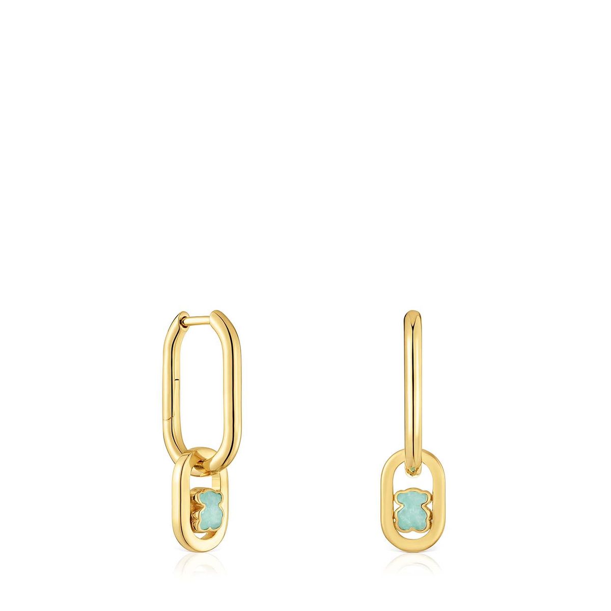 TOUS - Aretes De Plata Bano 25Mm Ama