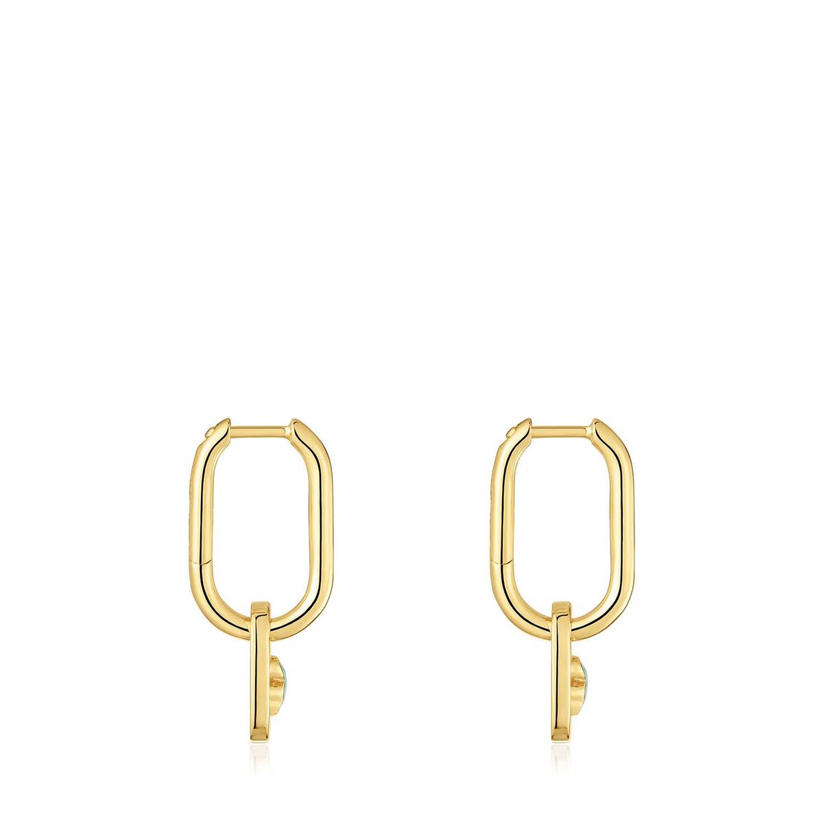 TOUS - Aretes De Plata Bano 25Mm Ama