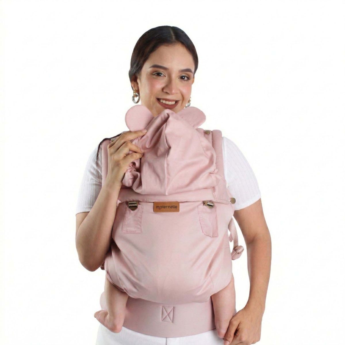 MATERNELLE - Mochila Ergonómica Premium 4 En 1 Palo Rosa