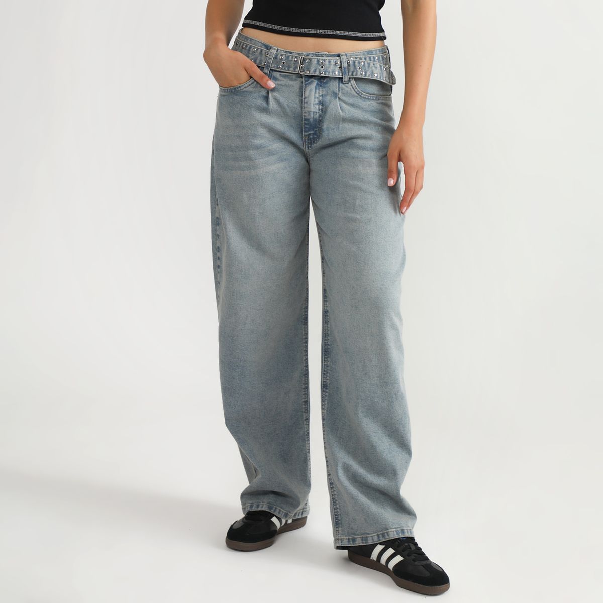 DENIMLAB - Jean Balloon Tiro Alto Mujer Denimlab