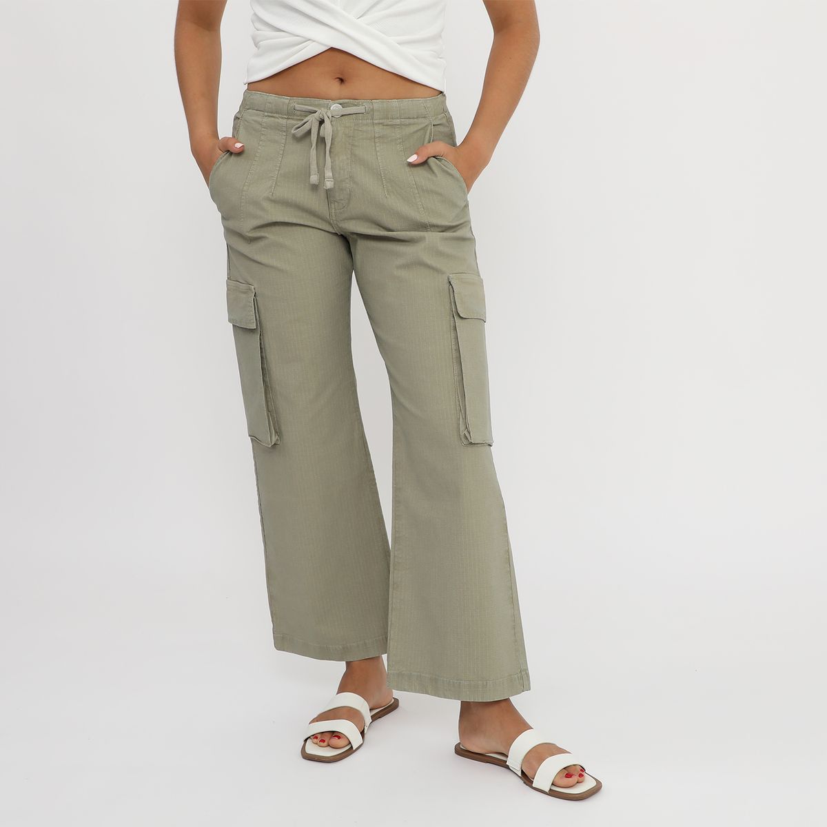 DOO AUSTRALIA - Pantalón Straight Tiro Medio Mujer Doo Australia
