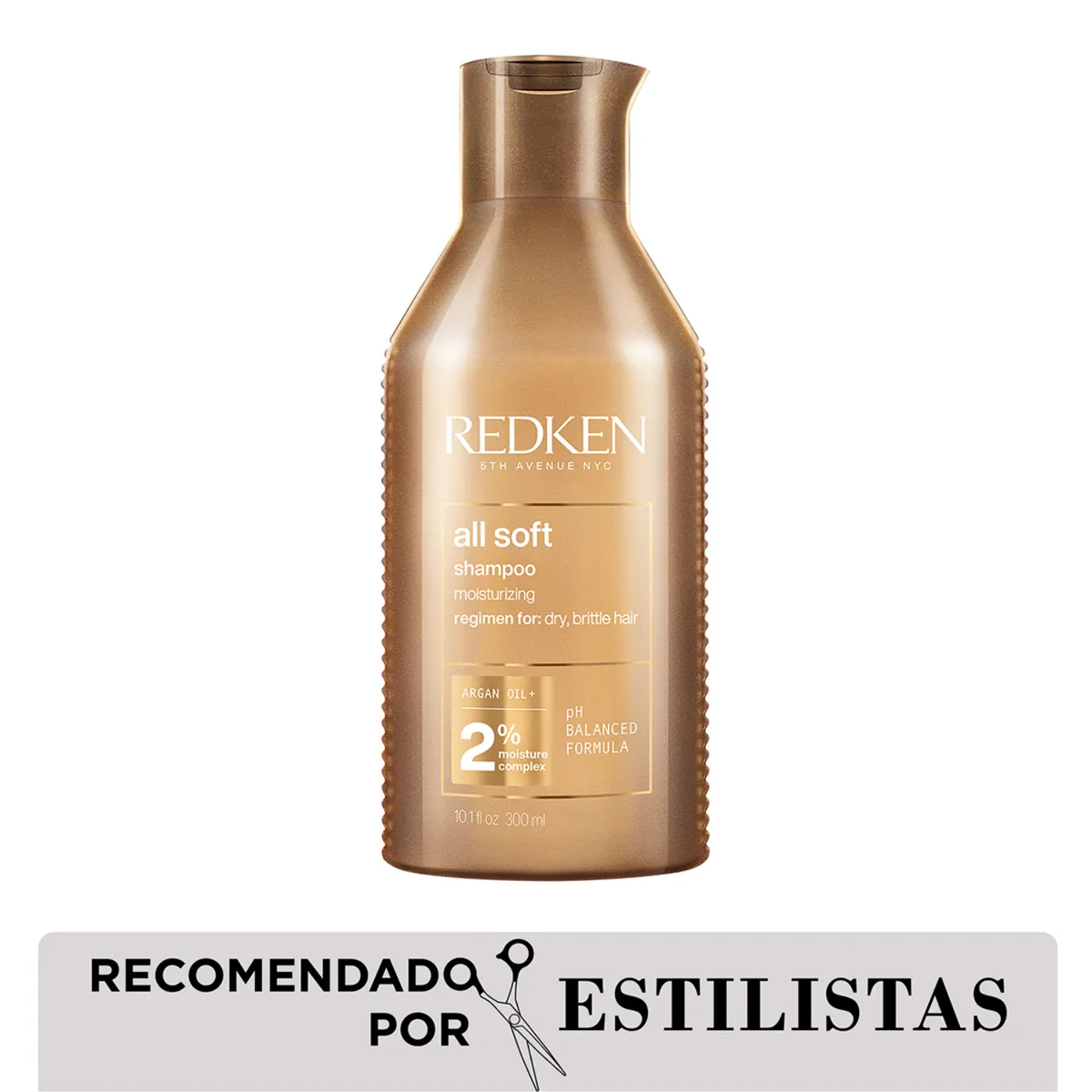 REDKEN - Pack Redken All Soft: Shampoo 300Ml + Acondicionador 300Ml Para Cabello Seco