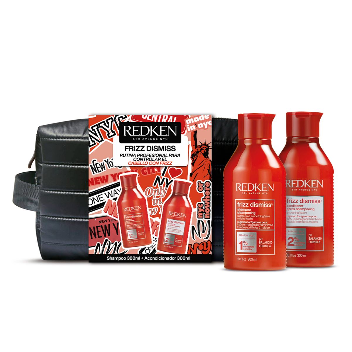 Pack Redken Frizz Dismiss: Shampoo 300Ml + Acondicionador 300Ml Para ...