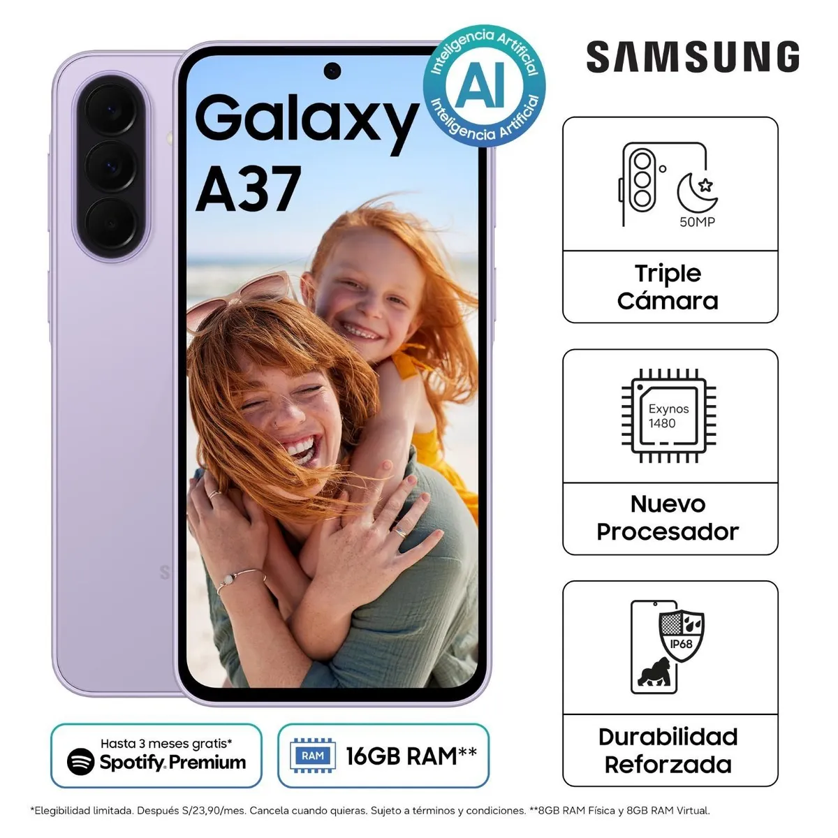 SAMSUNG - Celular Samsung Galaxy A37 5G