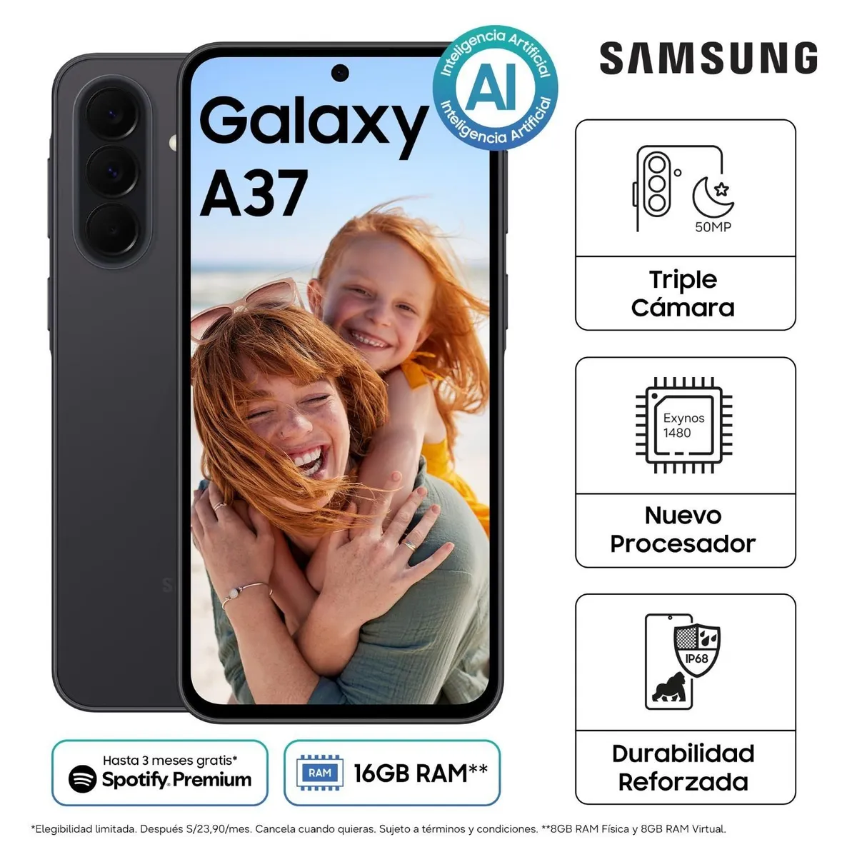 SAMSUNG - Celular Samsung Galaxy A37 5G