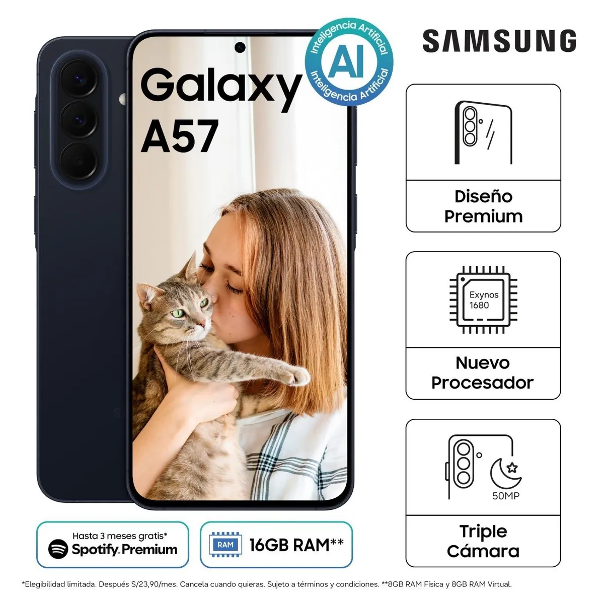 SAMSUNG - Celular Samsung Galaxy A57 5G