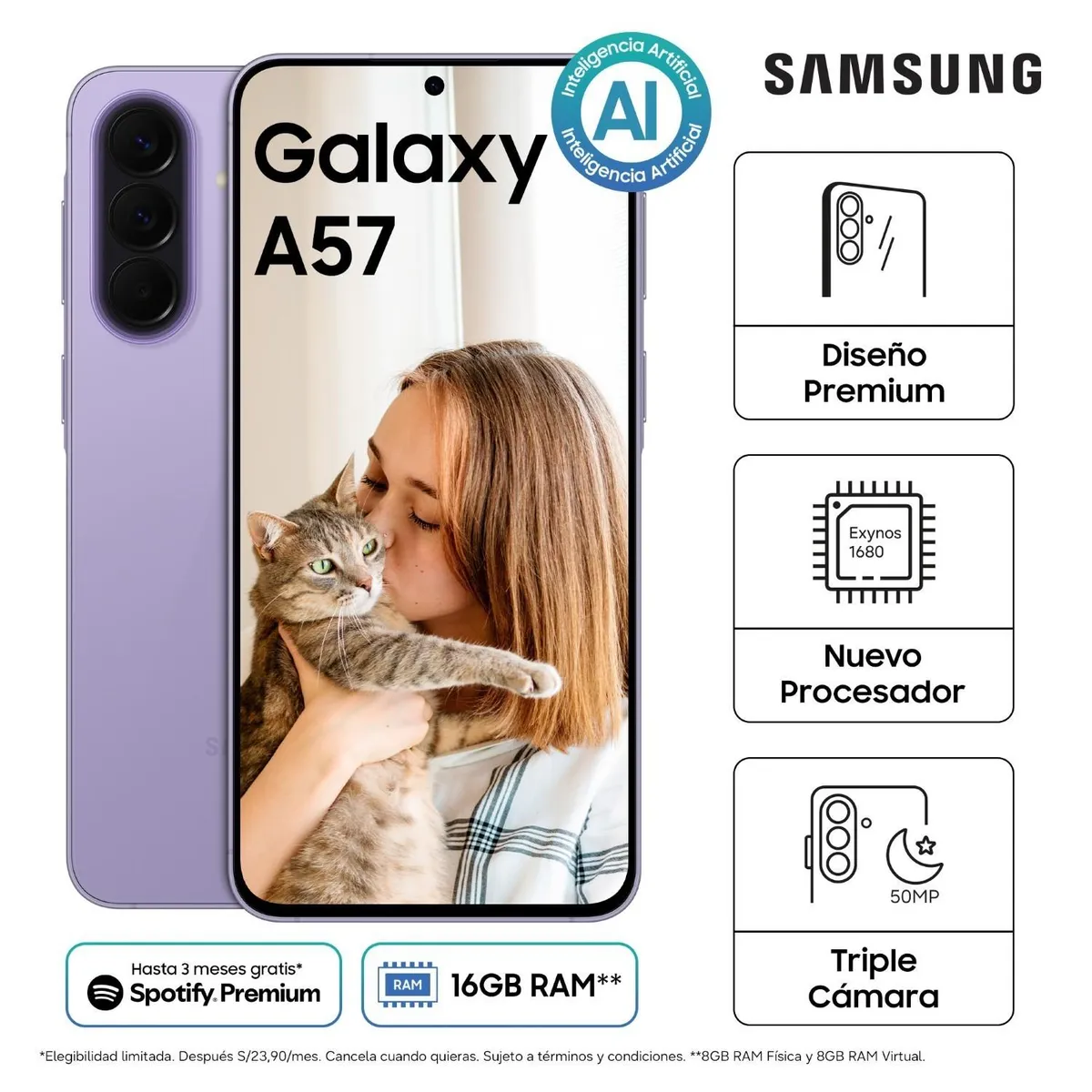 SAMSUNG - Celular Samsung Galaxy A57 5G