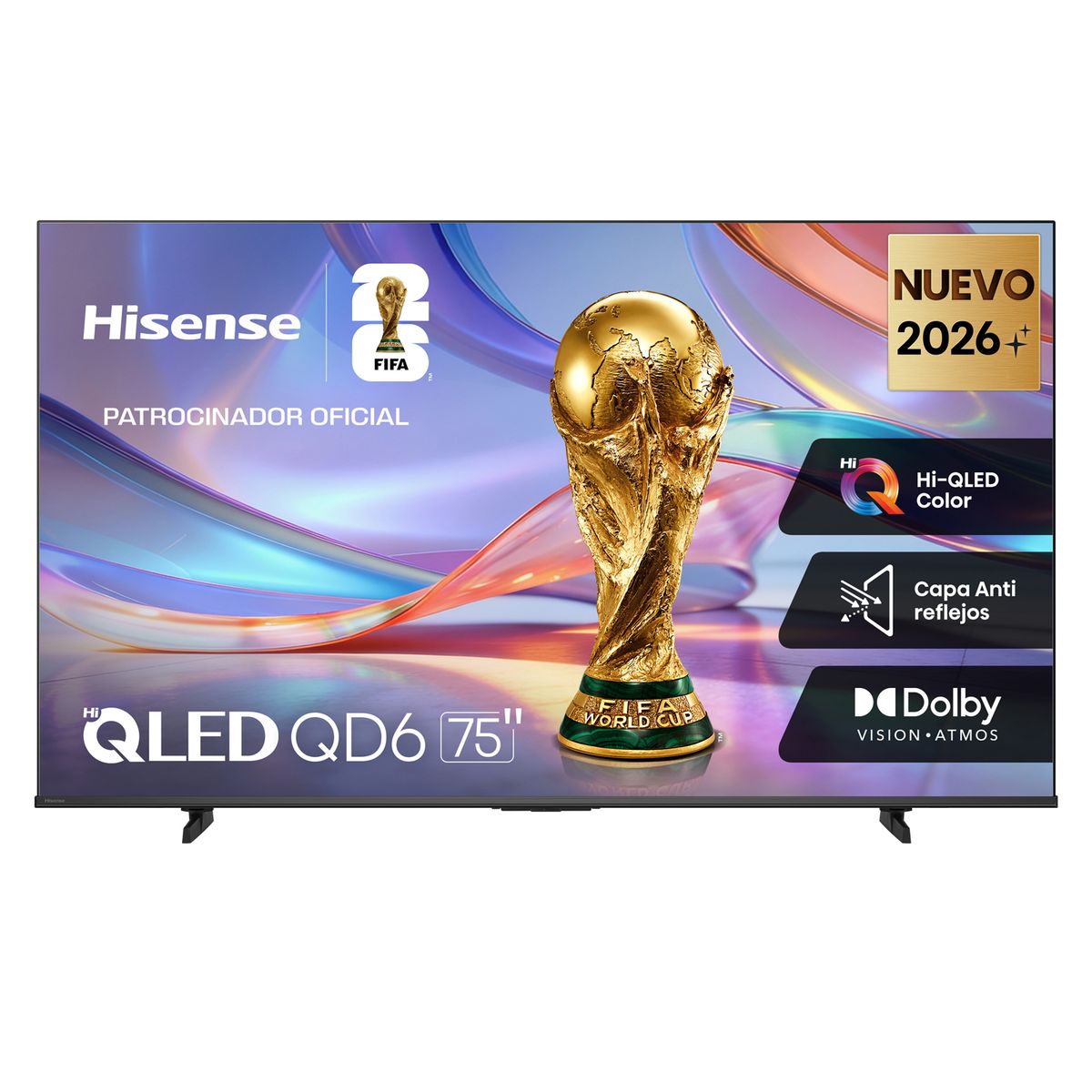 HISENSE - Televisor Hisense 75" Qled 4K Mate 75QD68SG Smart Tv