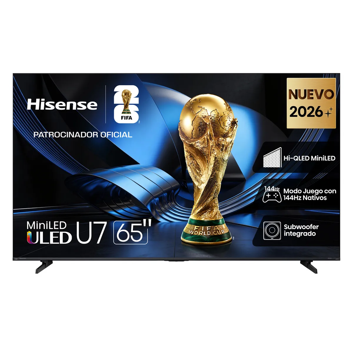 HISENSE - Televisor Hisense 65" Miniled 4K 65U7ESG Smart Tv