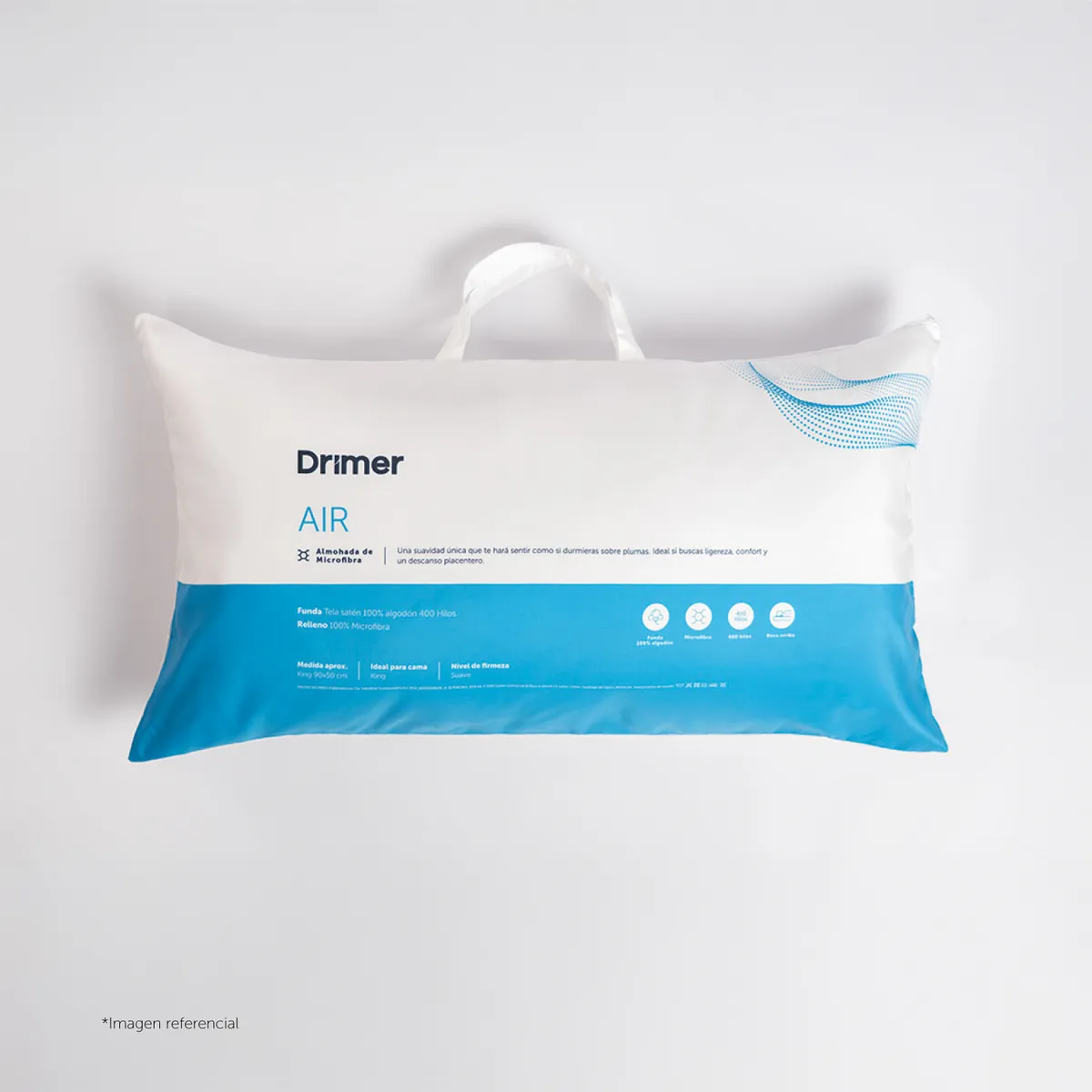 DRIMER - Almohada Air King 90X50 cm