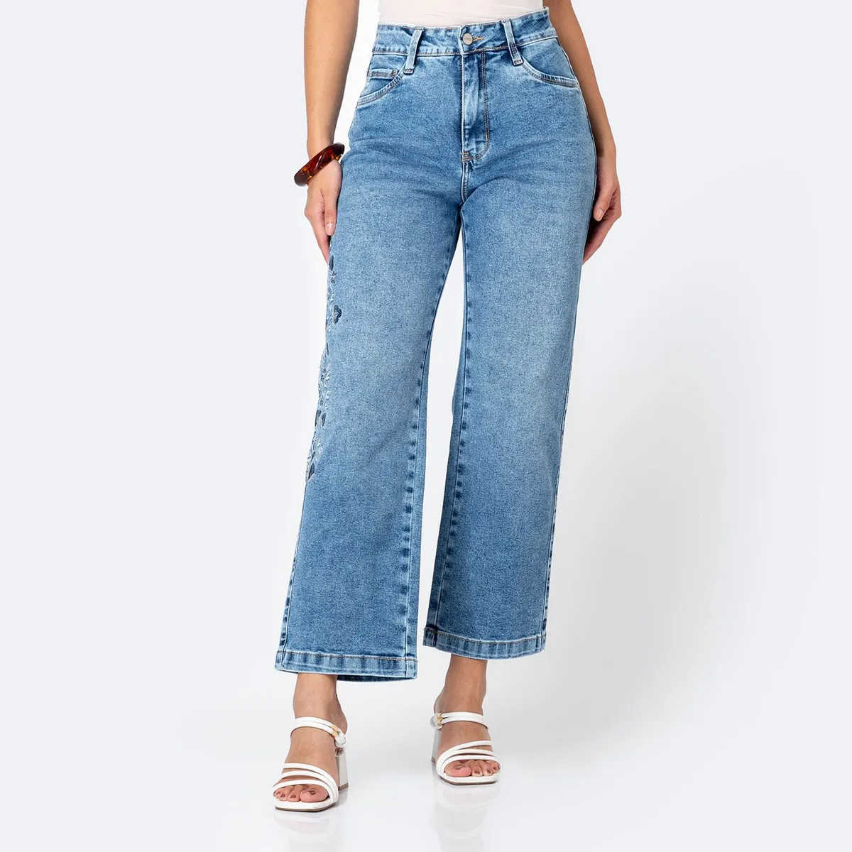 Pionier - Jean  Straight Tiro Alto Mujer Pionier