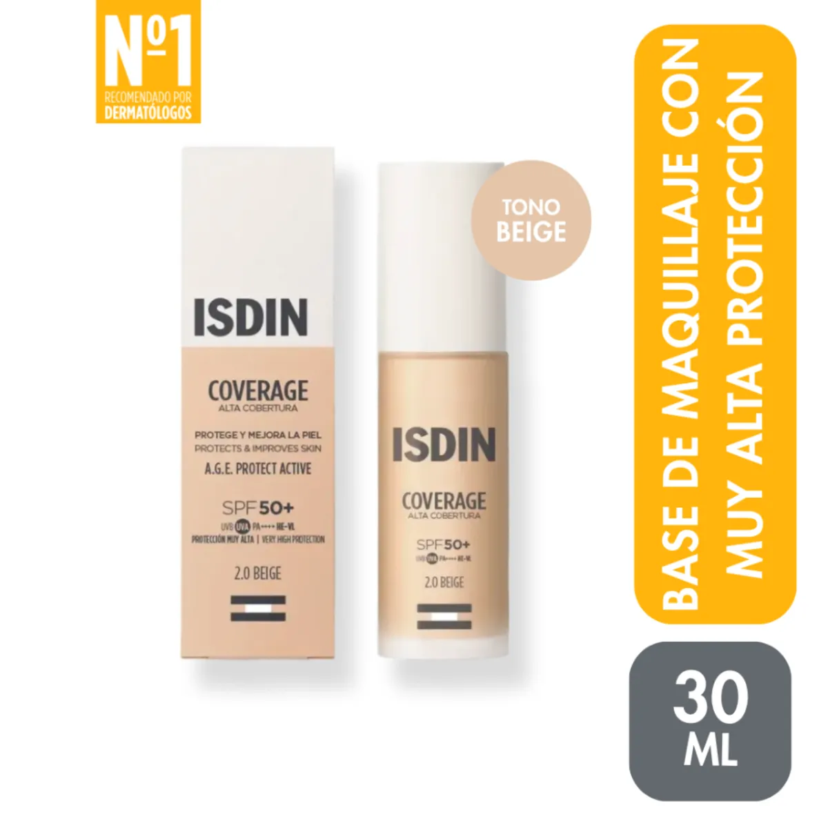 ISDIN - Isdin Coverage 2 Beige Spf50 30G