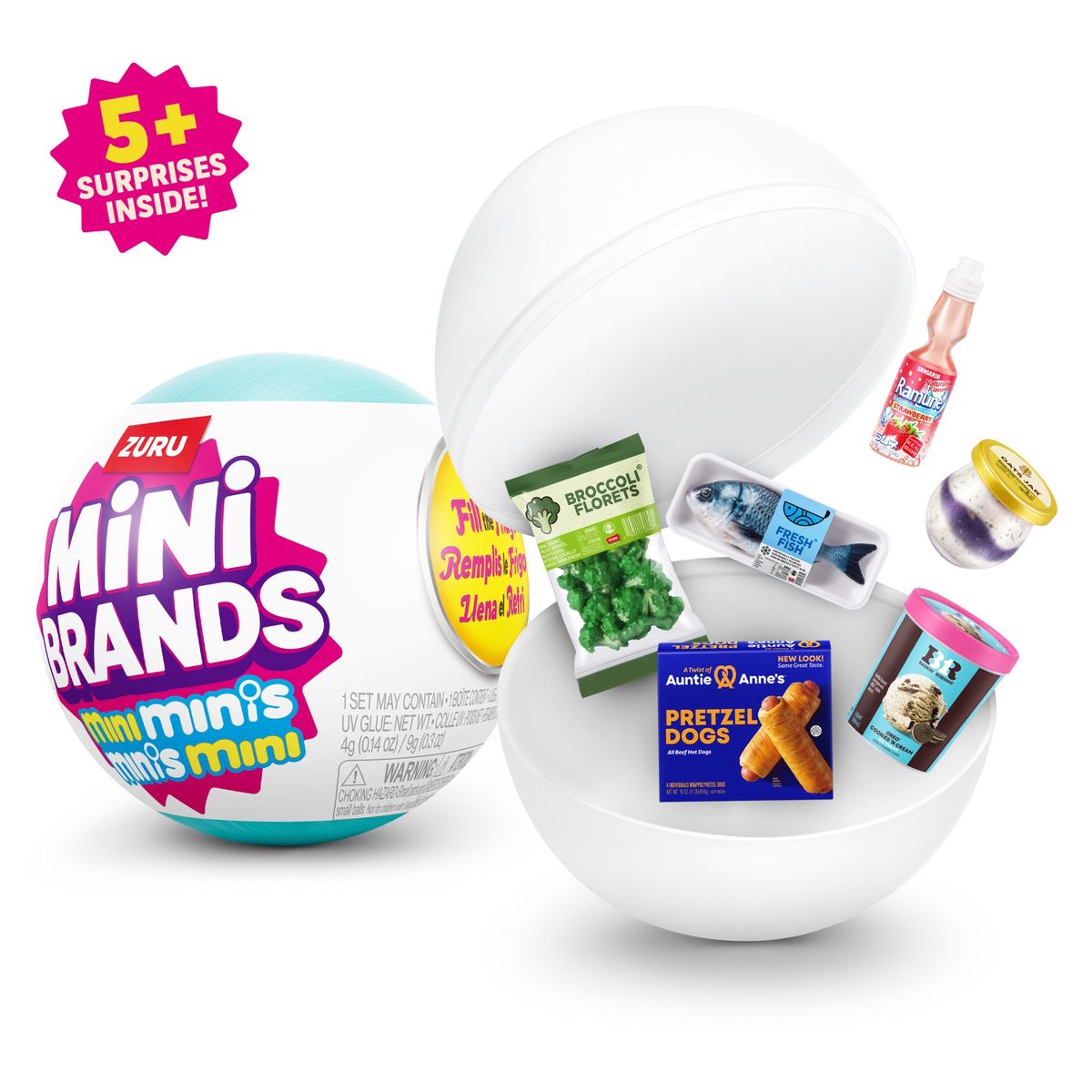 MINI BRANDS - Capsula Sorpresa Colección Llena La Refrigeradora Mini Brands