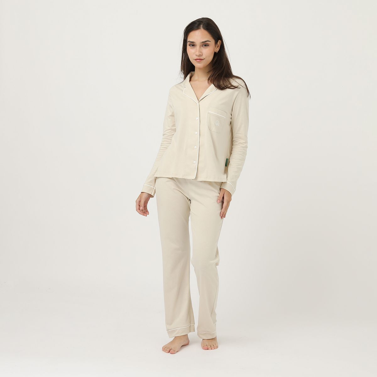 BENETTON - Pijama 100% Algodón Pima Mujer