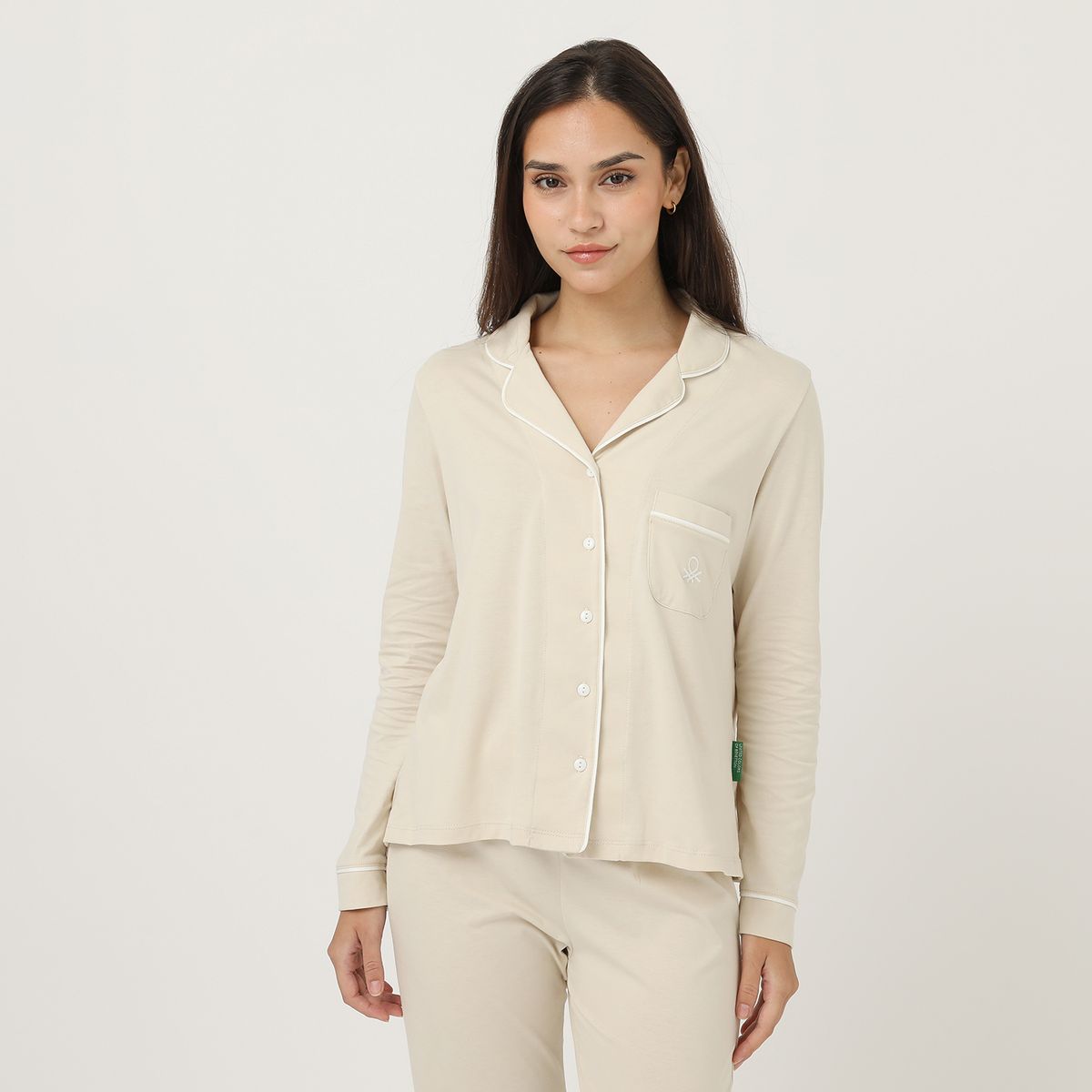 BENETTON - Pijama 100% Algodón Pima Mujer
