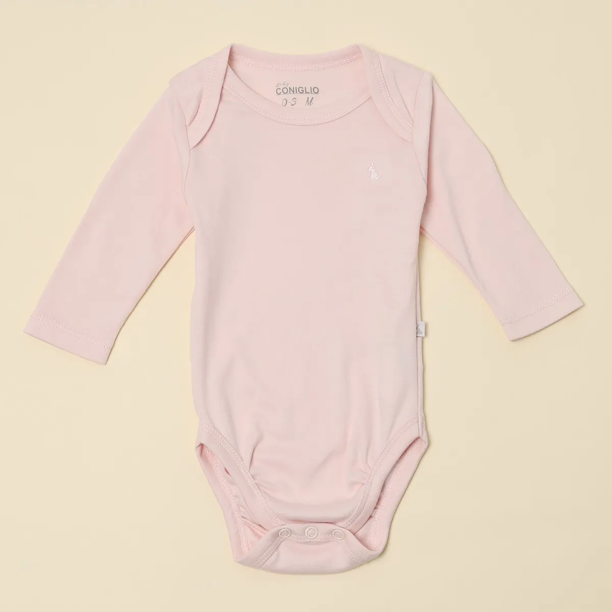 CONIGLIO - Body Bebé Niña Pack X2 Manga Larga Algodón Pima Coniglio