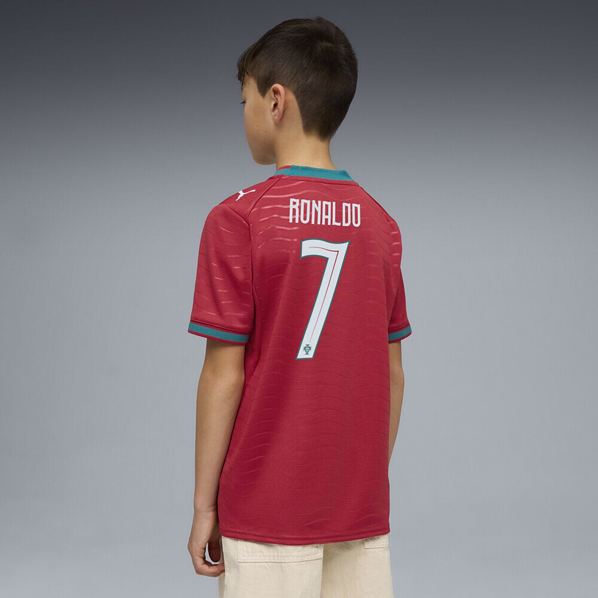 PUMA - Camiseta Local Portugal Kids 2026 Manga Corta Cristiano Ronaldo CR7 Puma