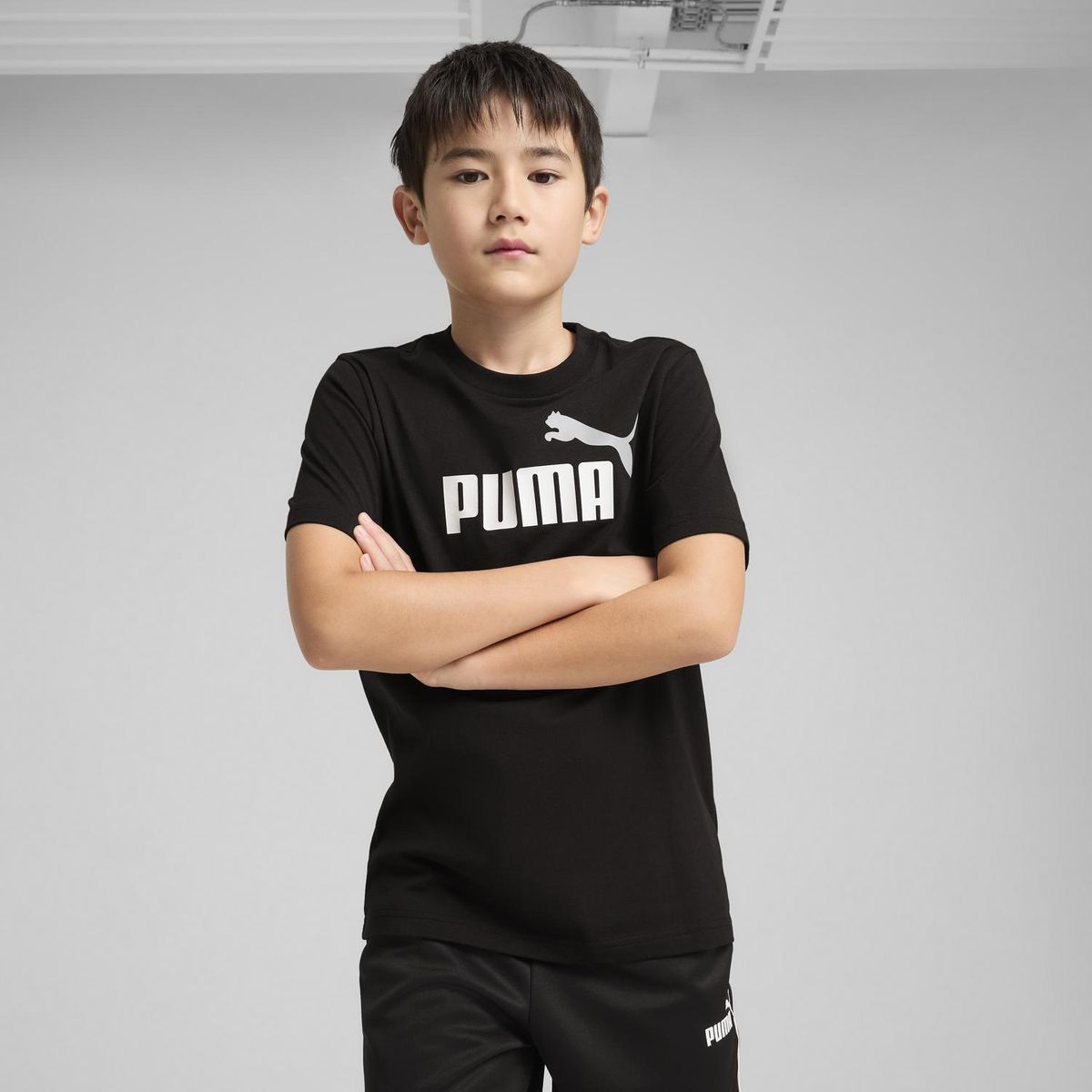 PUMA - Polo Niño Manga Corta Algodón Puma