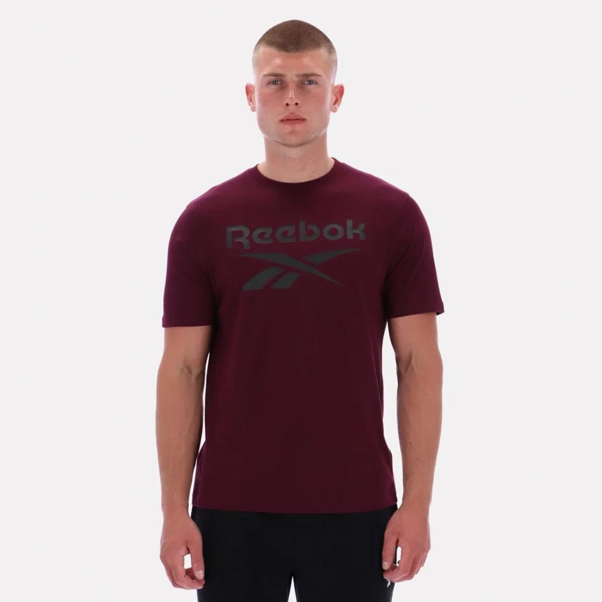 REEBOK - Polo Big Logo Manga 3/4 Hombre Reebok