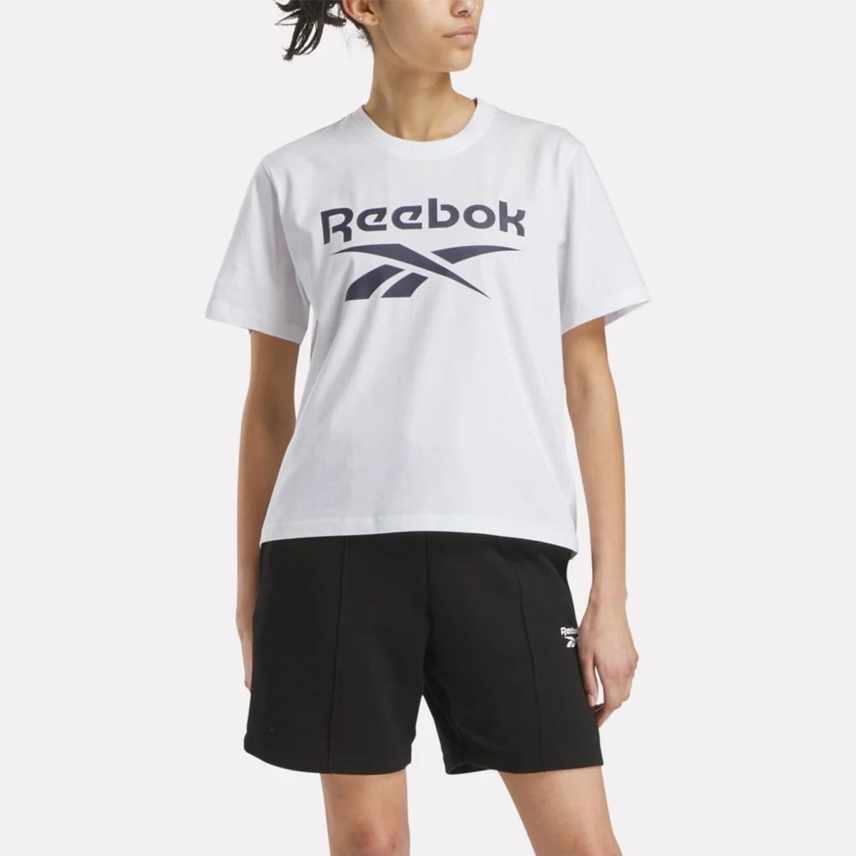 REEBOK - Polo Nova Big Logo Manga 3/4 Mujer Reebok